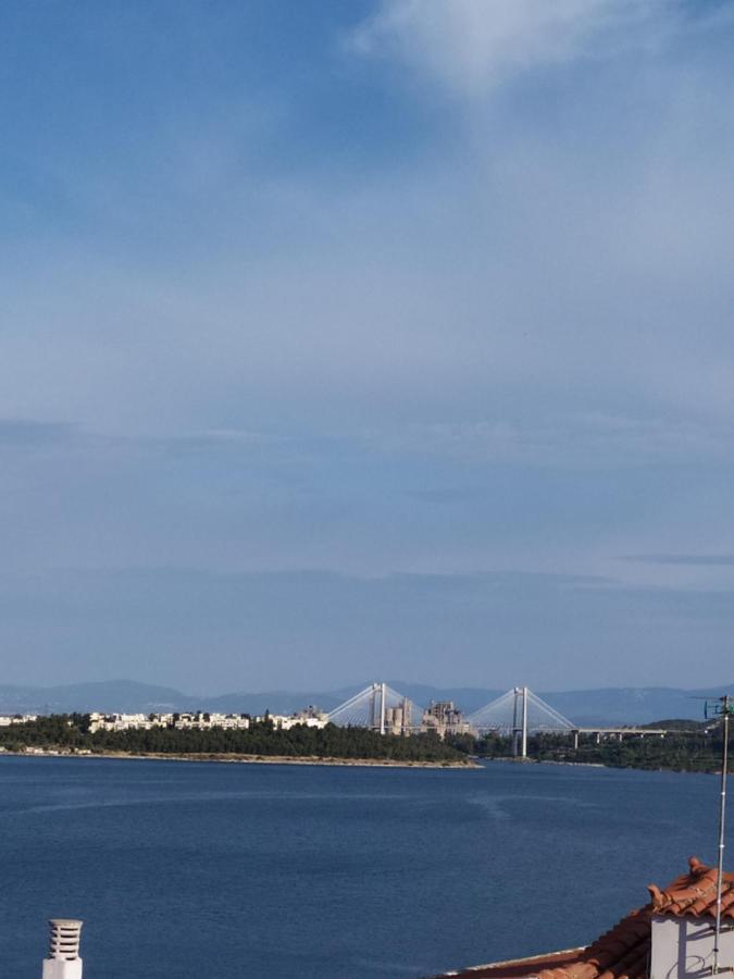 Appartamento Seaview Chalkis Karababás Esterno foto
